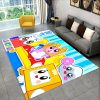 3D Happy Rocky And Foxy And Boxy Lankybox Area Rug Carpet Rug for Home Living Room 15 - LankyBox Merch