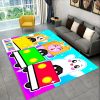 3D Happy Rocky And Foxy And Boxy Lankybox Area Rug Carpet Rug for Home Living Room 21 - LankyBox Merch