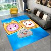 3D Happy Rocky And Foxy And Boxy Lankybox Area Rug Carpet Rug for Home Living Room 23 - LankyBox Merch