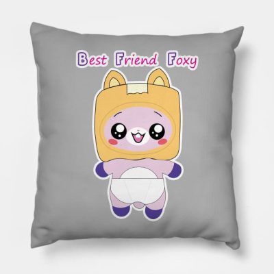 Bff Best Friend Foxy Throw Pillow Official LankyBox Merch