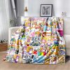 Happy Rocky And Foxy And Boxy Lankybox Soft Plush Blanket Flannel Blanket Throw Blanket for Living 1 - LankyBox Merch