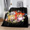 Happy Rocky And Foxy And Boxy Lankybox Soft Plush Blanket Flannel Blanket Throw Blanket for Living - LankyBox Merch