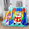 Happy Rocky And Foxy And Boxy Lankybox Soft Plush Blanket Flannel Blanket Throw Blanket for Living 21 - LankyBox Merch