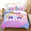 Lankybox Foxy Boxy Bedding Sets Single Twin Full Queen King Size Bed Linen Kids Girls Bedroom - LankyBox Merch