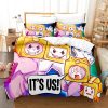 Lankybox Foxy Boxy Bedding Sets Single Twin Full Queen King Size Bed Linen Kids Girls Bedroom 4 - LankyBox Merch