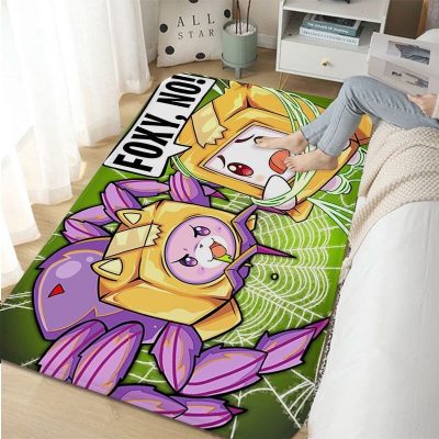 Lankybox Cartoon Boxy Foxy Long Rugs