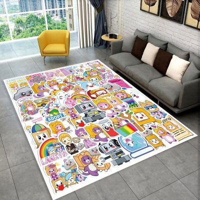 Lankybox Happy Characters Rug