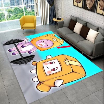 Top Selling Lankybox Happy Boxy And Foxy Rug